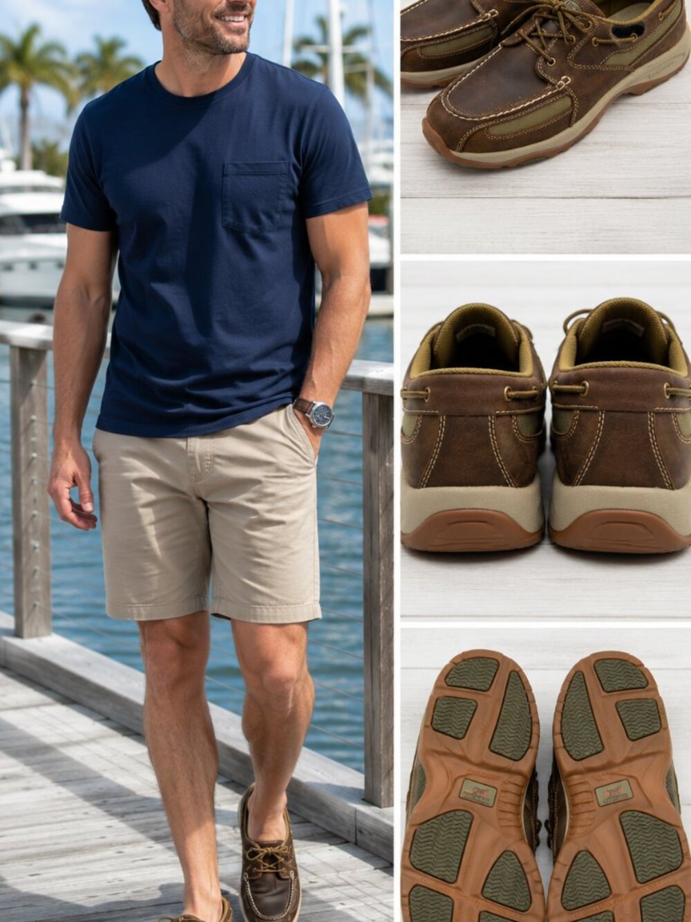 Irish Setter 3819 Boat Shoes Men's 14 Brown Leather Slip Resistant Casual Oxford